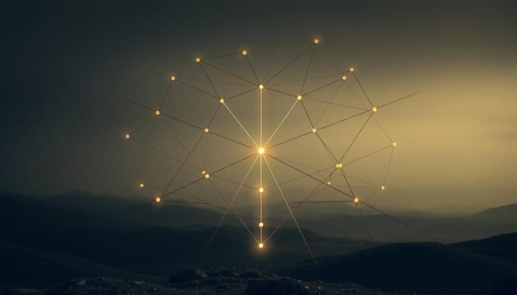 A legal framework of intersectionality, represented by an intricate web of interconnected lines and shapes. In the foreground, a central axis representing the core principles of intersectionality, illuminated by a soft, directional light. Surrounding it, a network of intersecting paths and nodes, depicting the complex, multidimensional nature of legal analysis and decision-making. The middle ground features a subtle gradient, hinting at the nuanced interplay of various social identities and their impact on the law. In the background, a muted, textural landscape suggests the broader societal context in which this framework operates, with a sense of depth and perspective conveying the far-reaching implications of intersectional thinking. The overall mood is one of contemplation and intellectual depth, inviting the viewer to explore the layered complexities of the legal intersectionality framework.