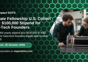 Activate Fellowship U.S. Cohort 2027: $100,000 stipend for hard-tech founders, Impact DOTS