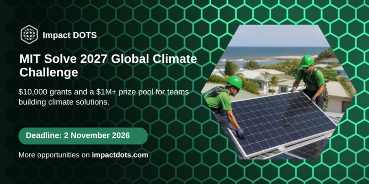 MIT Solve 2027 Global Climate Challenge on Impact DOTS